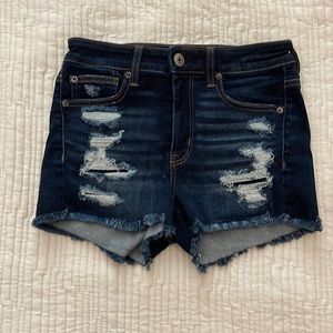American Eagle Outfitters dark blue Jean shorts